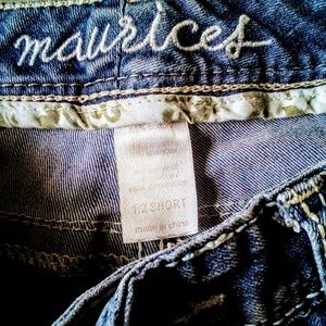 Maurices women's size "1/2 short" jeans